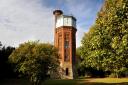 The Appleton Water Tower at the edge of the Sandringham Estate 