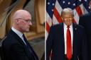 John Swinney has been  involved in a political tangle over Donald Trump