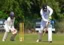 Jon Carpenter batting for Eaton Socon in their five-wicket win over Histon.