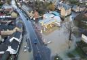 Cambridgeshire County Council say they have cleared thousands of drains - but residents are still concerned. Pictured is flooding in St Neots at Christmas.