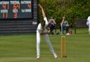 Adam Watling in action for Eaton Socon Cricket Club during their second-team game with Waresley.