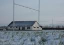 St Ives rugby pitch was one of several pitches in Huntingdonshire to have frozen.