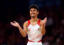 Jake Jarman is one of Huntington Gymnastic Clubs' many success stories this year. Pictured: England’s Jake Jarman celebrates winning gold at the 2022 Commonwealth Games in Birmingham.