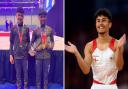 Young Huntingdon gymnasts Codi Hurd and Uzair Chowdury enjoyed success at the British Gymnastics Championships alongside Jake Jarman. Pictured: Jake Jarman representing England at the 2022 Commonwealth Games.