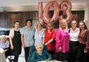 Staff at the Ferrars Hall Care Home surprised Winfired on her 103rd birthday with balloons and threw her a special afternoon tea party.