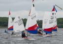 Competitors at the Cambridgeshire Youth Sailing League.