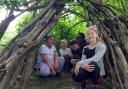 Pupils from Godmanchester and Brington took part in the forest school.