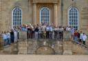 Kimbolton School students celebrate their A-Level results.