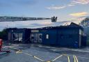 Firefighters were called to the blaze at the former Burger King restaurant off the A1307