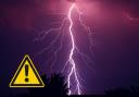 The thunderstorm warning is in force from 1am on Saturday (September 21) until 11.59pm on Sunday (September 22). 