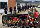 Fire stations across the county have paid tribute to Mervyn Housden.