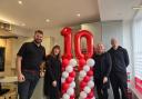 From left to right: director Luke Thornton, showroom assistant Juliet Howlett, showroom manageress Lita Carter, project manager Mark Peters