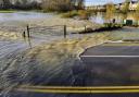 Peter Hagger took this image of the flooded bridge at Little Paxton.