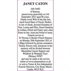 JANET CATON