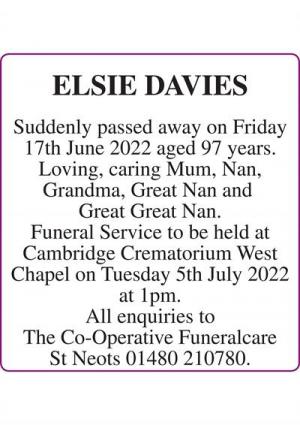 ELSIE DAVIES