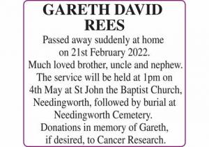 GARETH DAVID REES