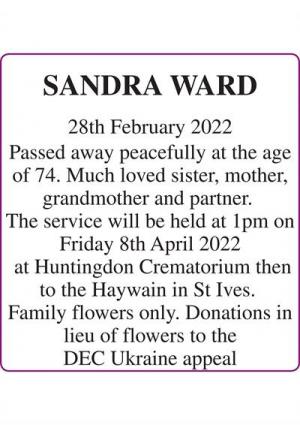 SANDRA WARD