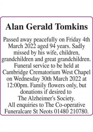 Alan Gerald Tomkins