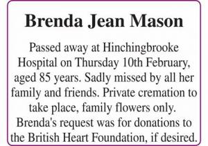 Brenda Jean Mason