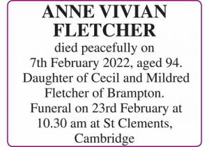 ANNE FLETCHER