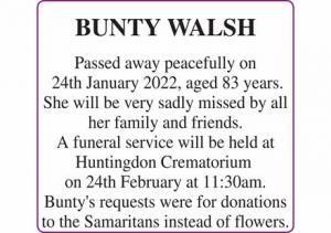 BUNTY WALSH