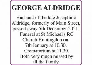 GEORGE ALDRIDGE