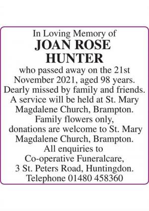 JOAN HUNTER