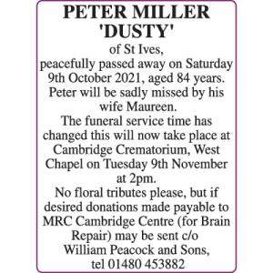 PETER MILLER