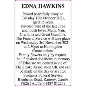 EDNA HAWKINS