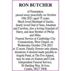 RON BUTCHER