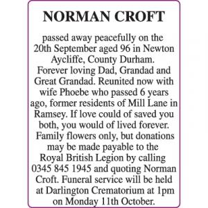 NORMAN CROFT