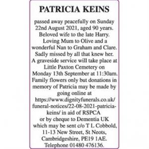 PATRICIA KEINS