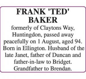 FRANK TED BAKER