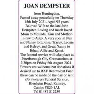 JOAN DEMPSTER