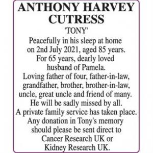 ANTHONY HARVEY CUTRESS