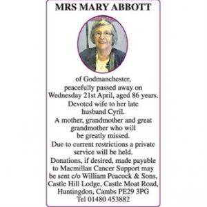 MARY ABBOTT