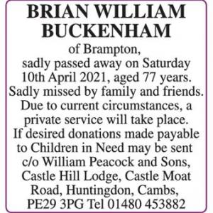 BRIAN BUCKENHAM