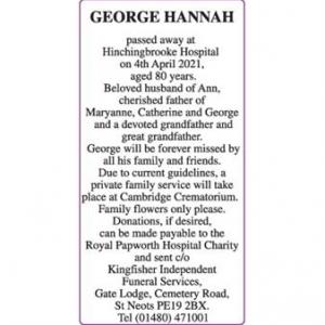 GEORGE HANNAH