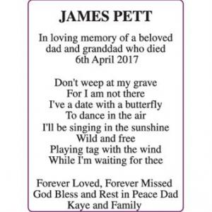 JAMES PETT