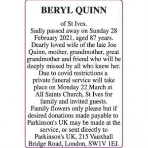 BERYL QUINN