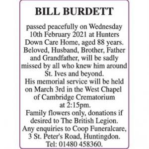 BILL BURDETT