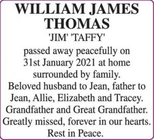 WILLIAM JAMES THOMAS