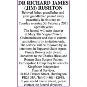 DR RICHARD JAMES RUSHTON