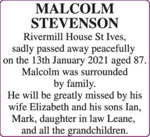 MALCOLM STEVENSON