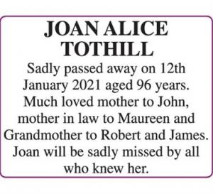 JOAN ALICE TOTHILL