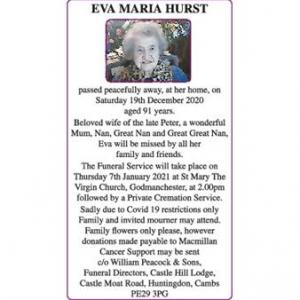 EVA MARIA HURST