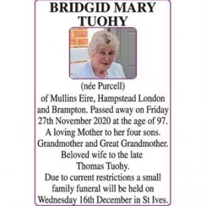 BRIDGID MARY TUOHY