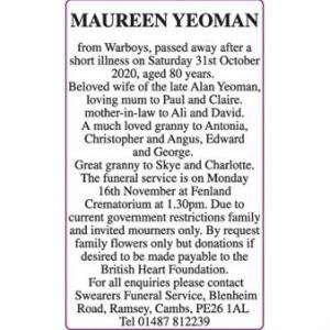 MAUREEN YEOMAN