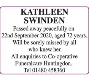 KATHLEEN SWINDEN