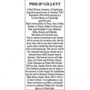 PHILIP GILLETT